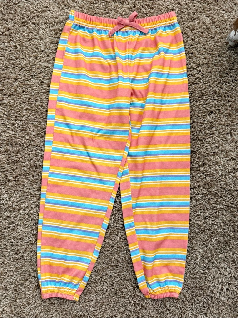 Lucky Brand Girls XS 5/6 Striped Tank & Jogger Pajama Set